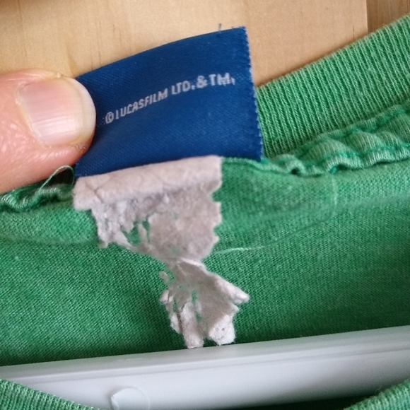 Vintage Star Wars Jedi t-shirt Tee green Sz Large - Picture 5 of 5